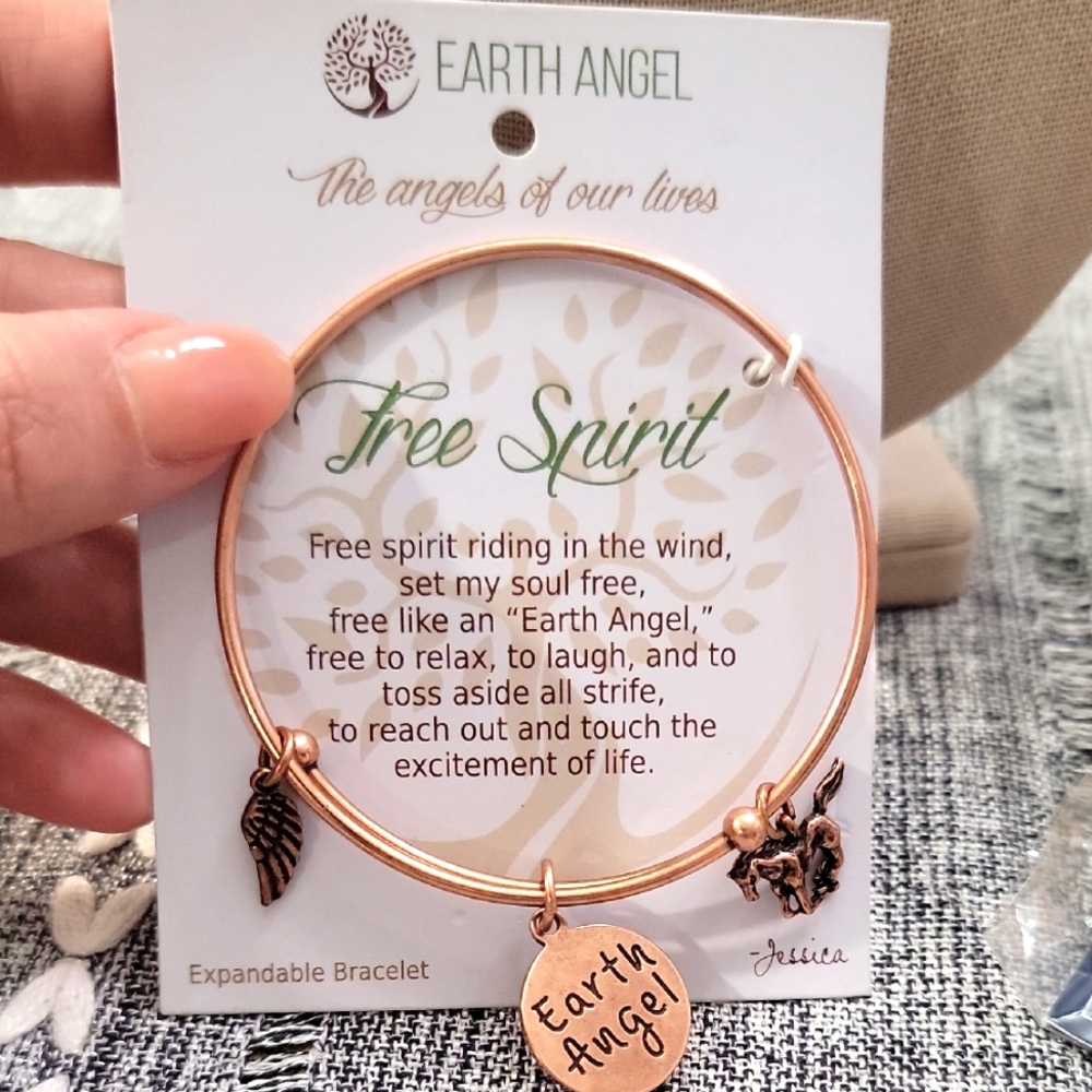 Earth Angel Free Spirit Copper Expandable Bracelet